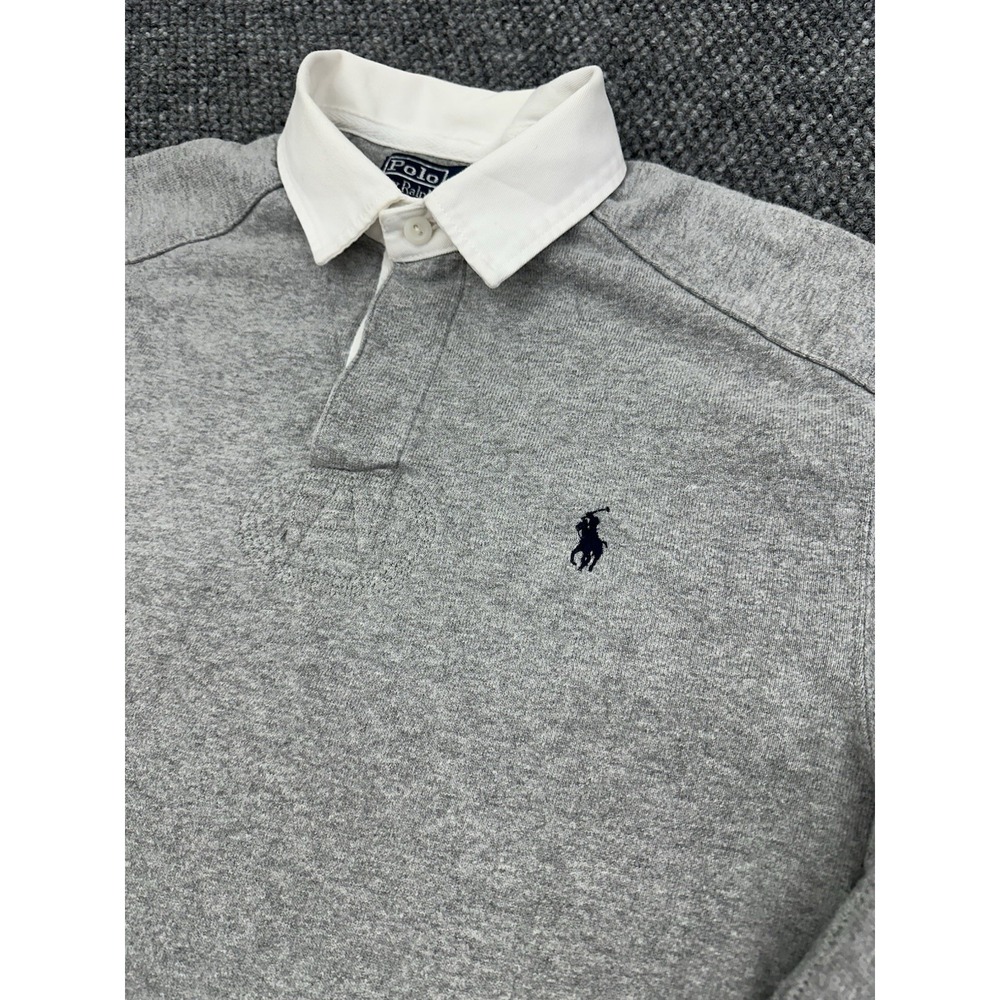 Vintage Polo Ralph Lauren Mens M Rugby Shirt Long Sleeve Padded Shoulders/Elbows